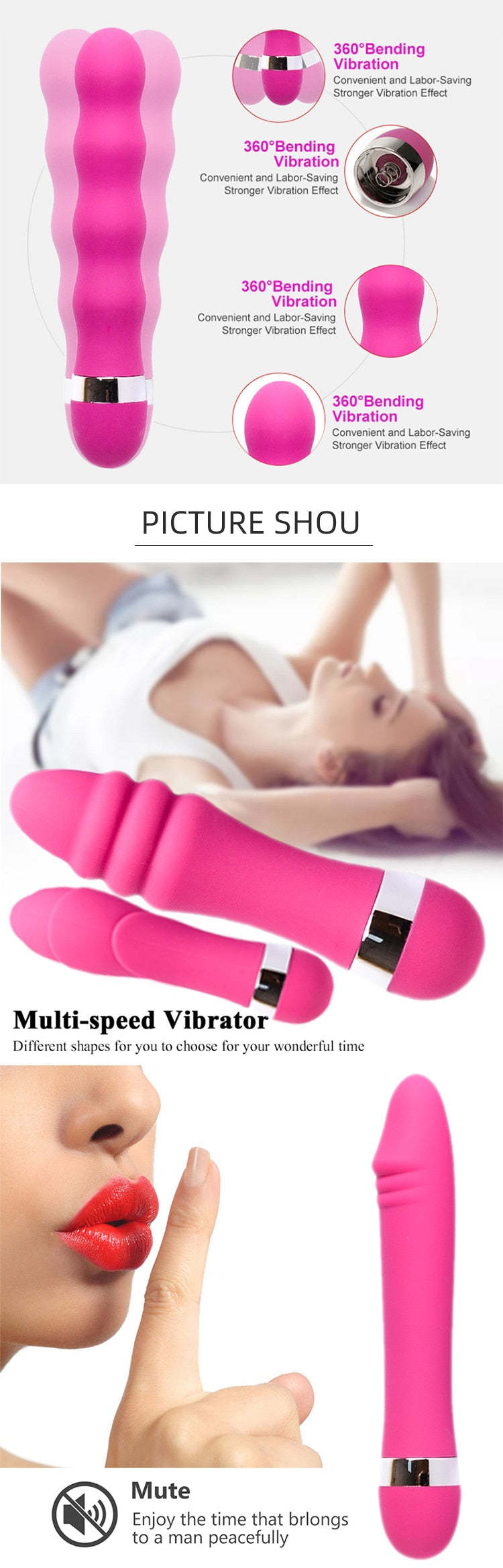 2- Eli 11- Vibrator Sex Toys Dildos AV Vibrator Magic Wand for Women Clitoris Stimulator Massager Sex Toys for Muscle Adults