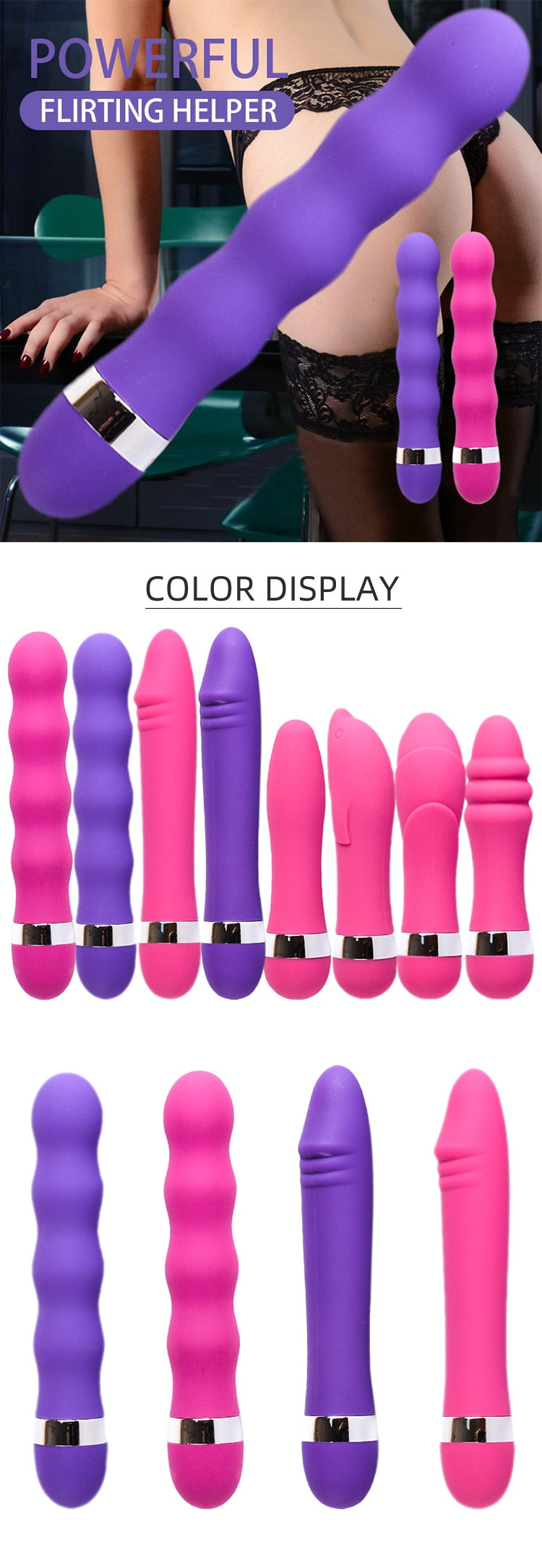2- Eli 11- Vibrator Sex Toys Dildos AV Vibrator Magic Wand for Women Clitoris Stimulator Massager Sex Toys for Muscle Adults