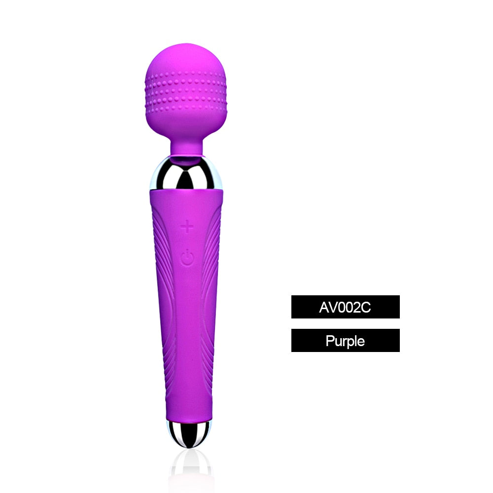 2- Wanda Wireless Dildos AV Vibrator Magic Wand for Women Clitoris Stimulator USB Rechargeable Massager Goods Sex Toys for Adults 18