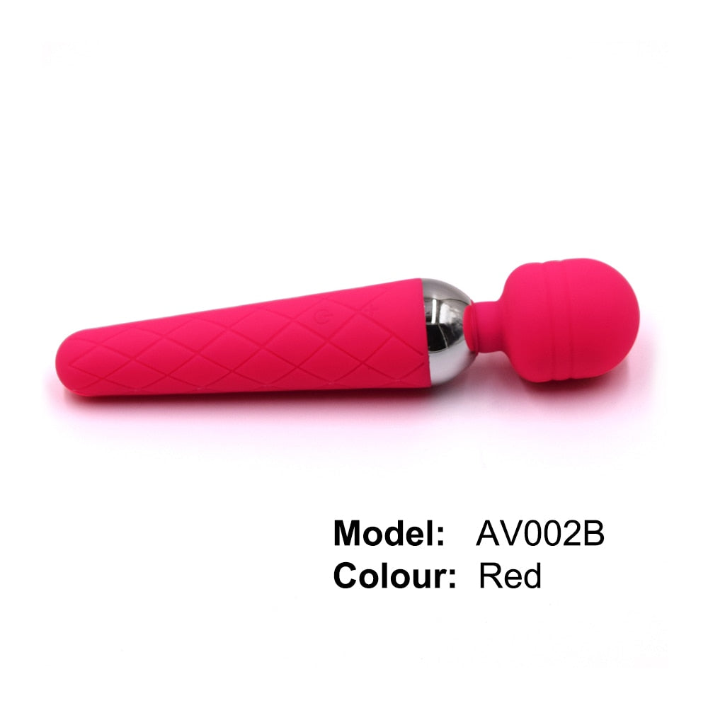 2- Wanda Wireless Dildos AV Vibrator Magic Wand for Women Clitoris Stimulator USB Rechargeable Massager Goods Sex Toys for Adults 18