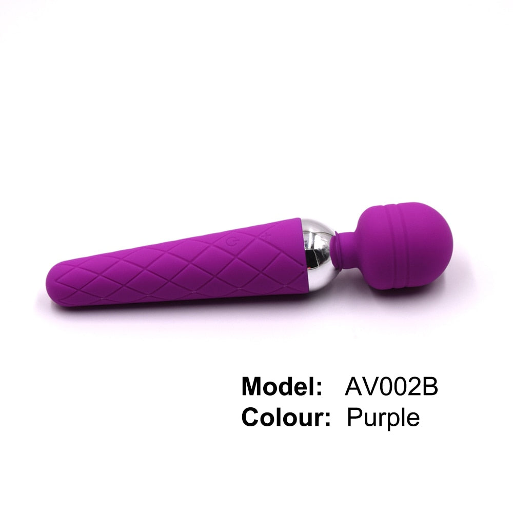 2- Wanda Wireless Dildos AV Vibrator Magic Wand for Women Clitoris Stimulator USB Rechargeable Massager Goods Sex Toys for Adults 18