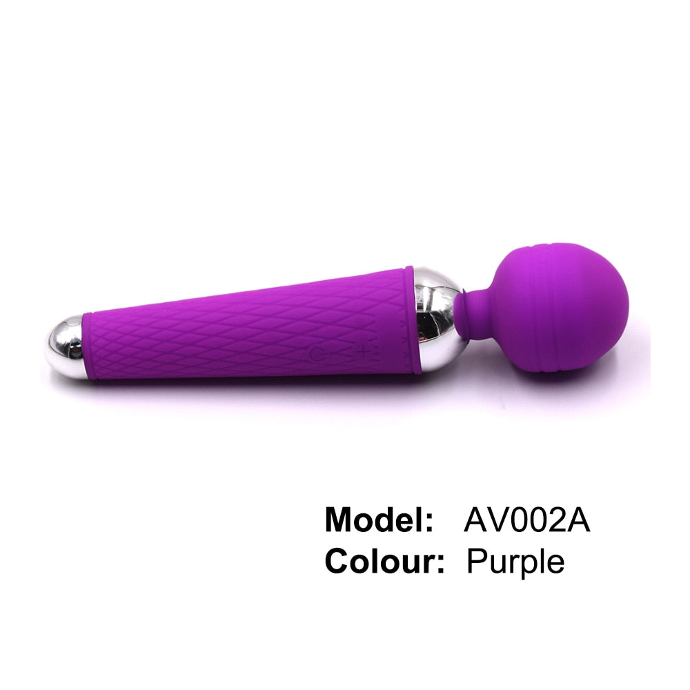 2- Wanda Wireless Dildos AV Vibrator Magic Wand for Women Clitoris Stimulator USB Rechargeable Massager Goods Sex Toys for Adults 18