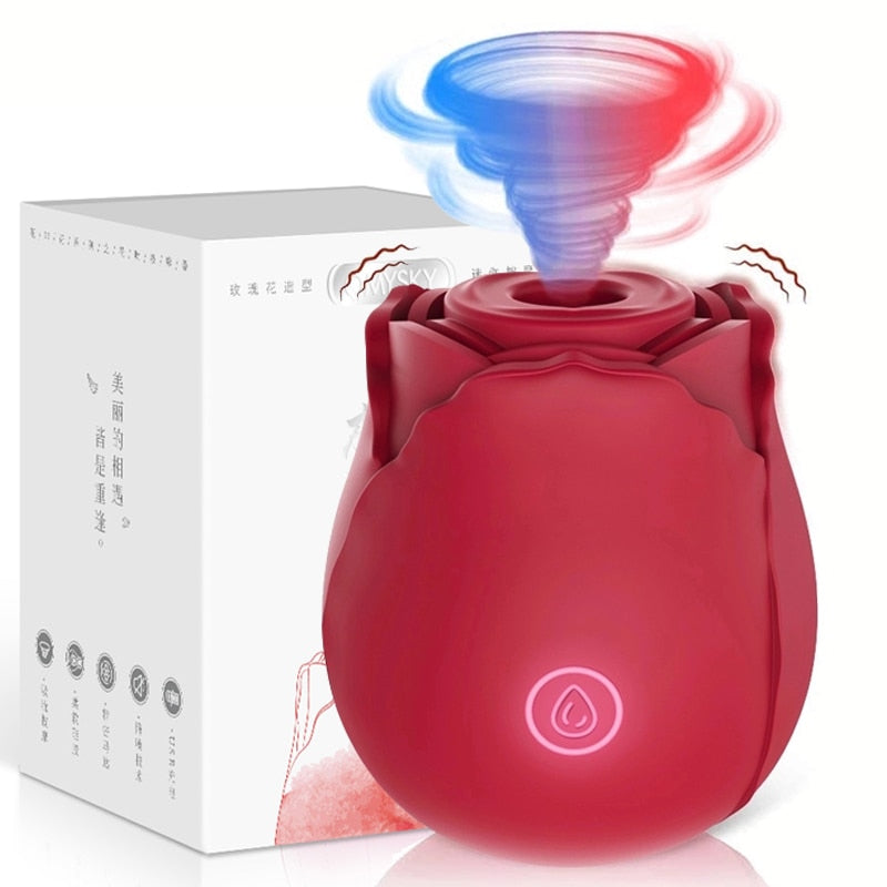 2- Rose | vibator toy vibrator for women silicone clitoris sucker rose shape sex toy nipples sucker 10 frequency clitoris stimulator