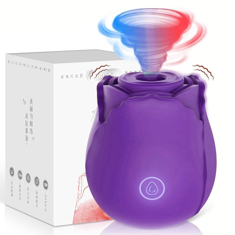 2- Rose | vibator toy vibrator for women silicone clitoris sucker rose shape sex toy nipples sucker 10 frequency clitoris stimulator